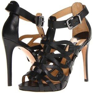 NWOB Schutz Eirininn Leather Cutout Heels